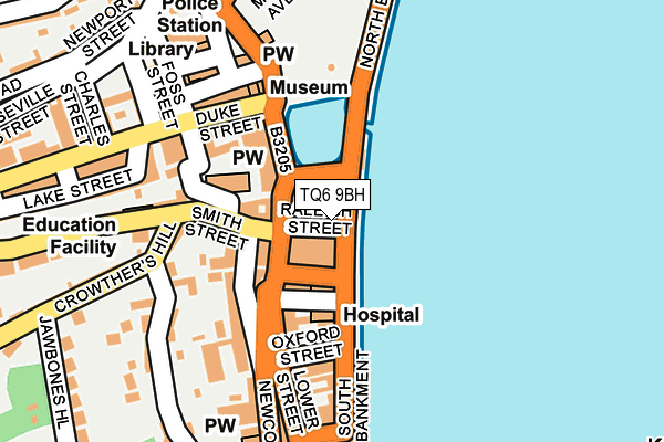 TQ6 9BH map - OS OpenMap – Local (Ordnance Survey)