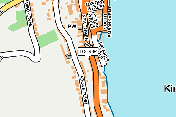 TQ6 9BP map - OS OpenMap – Local (Ordnance Survey)