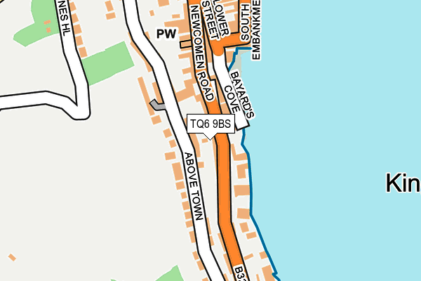 TQ6 9BS map - OS OpenMap – Local (Ordnance Survey)