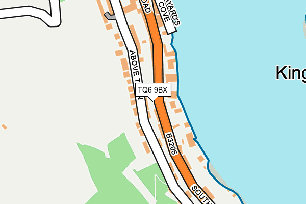 TQ6 9BX map - OS OpenMap – Local (Ordnance Survey)