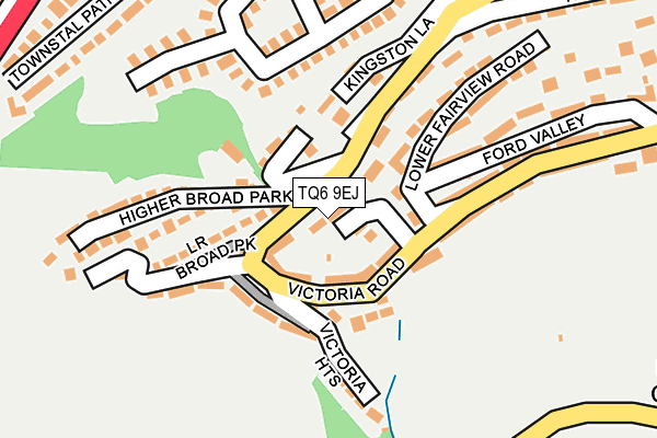 TQ6 9EJ map - OS OpenMap – Local (Ordnance Survey)