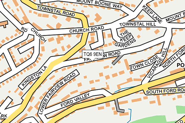 TQ6 9EN map - OS OpenMap – Local (Ordnance Survey)