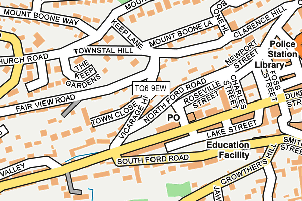 Map of FORD MANAGEMENT (DARTMOUTH) LIMITED at local scale