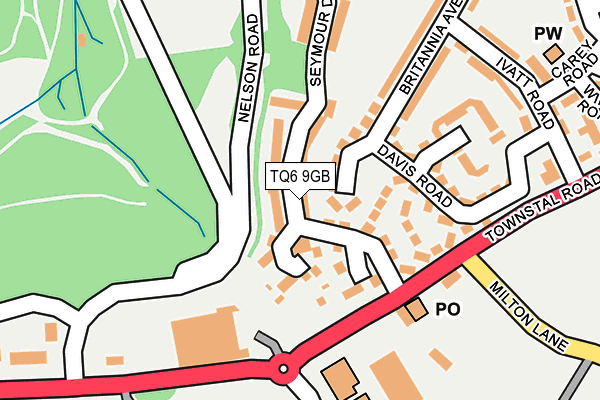 TQ6 9GB map - OS OpenMap – Local (Ordnance Survey)