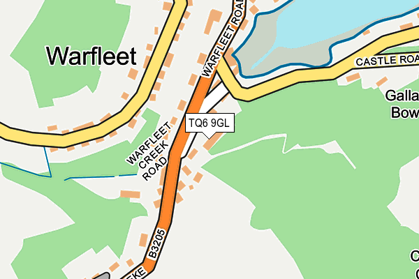 TQ6 9GL map - OS OpenMap – Local (Ordnance Survey)