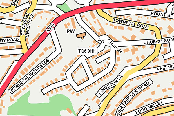 TQ6 9HH map - OS OpenMap – Local (Ordnance Survey)