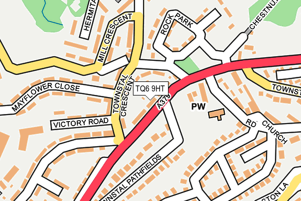 TQ6 9HT map - OS OpenMap – Local (Ordnance Survey)