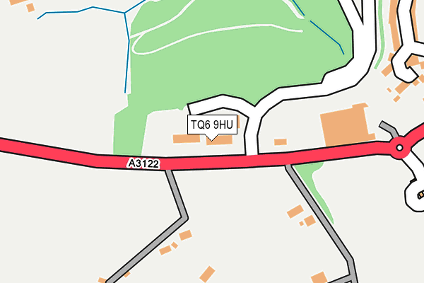 TQ6 9HU map - OS OpenMap – Local (Ordnance Survey)