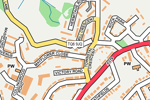 TQ6 9JQ map - OS OpenMap – Local (Ordnance Survey)