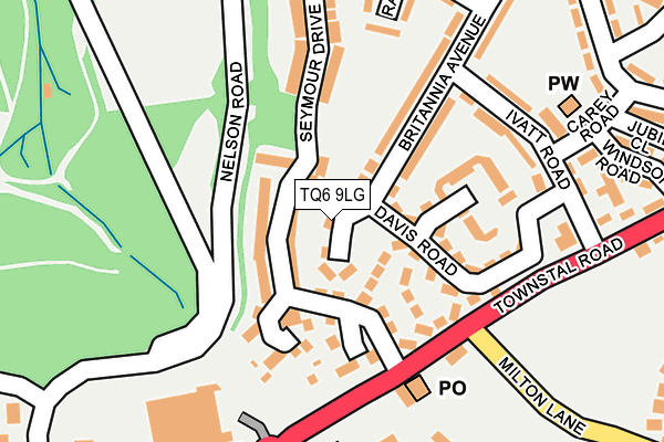 TQ6 9LG map - OS OpenMap – Local (Ordnance Survey)