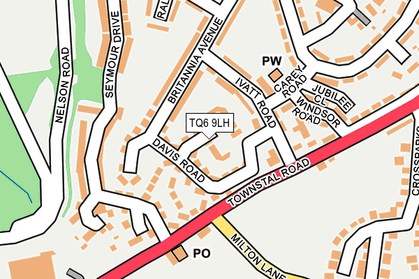 TQ6 9LH map - OS OpenMap – Local (Ordnance Survey)