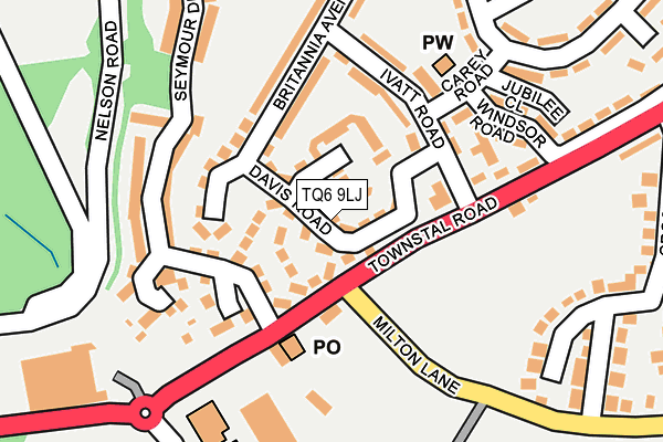 TQ6 9LJ map - OS OpenMap – Local (Ordnance Survey)