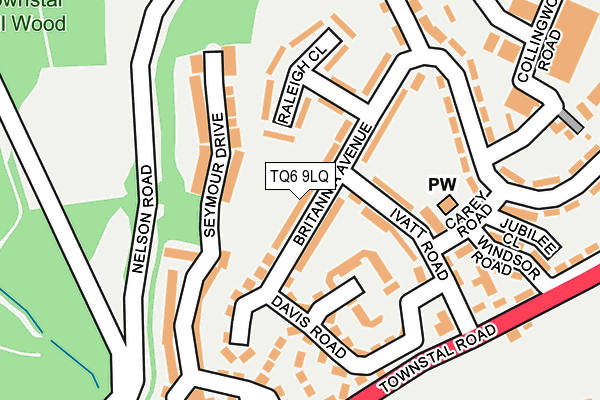 TQ6 9LQ map - OS OpenMap – Local (Ordnance Survey)