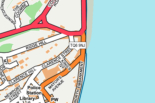 TQ6 9NJ map - OS OpenMap – Local (Ordnance Survey)