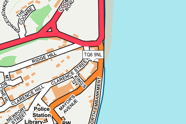 TQ6 9NL map - OS OpenMap – Local (Ordnance Survey)