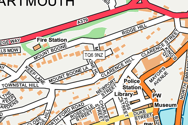 TQ6 9NZ map - OS OpenMap – Local (Ordnance Survey)