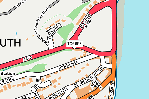 TQ6 9PF map - OS OpenMap – Local (Ordnance Survey)