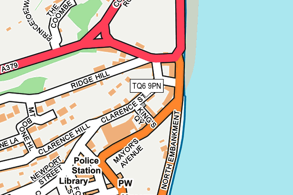 TQ6 9PN map - OS OpenMap – Local (Ordnance Survey)