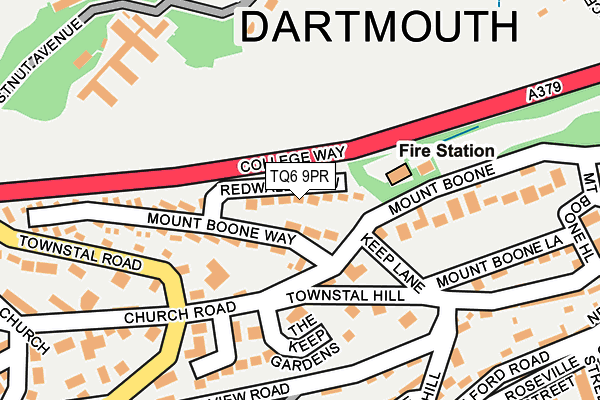 TQ6 9PR map - OS OpenMap – Local (Ordnance Survey)