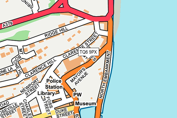 TQ6 9PX map - OS OpenMap – Local (Ordnance Survey)