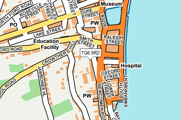 TQ6 9RD map - OS OpenMap – Local (Ordnance Survey)