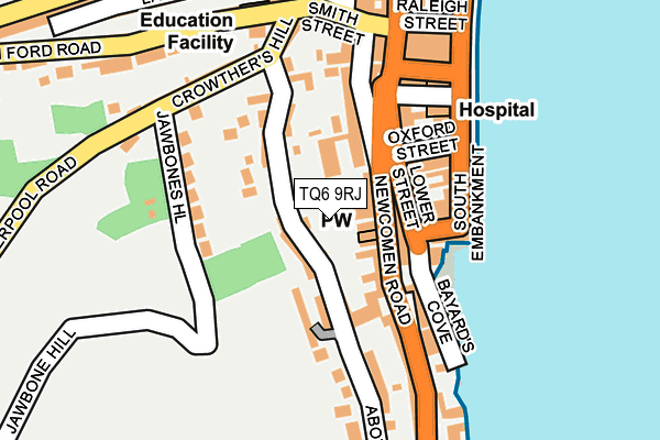 TQ6 9RJ map - OS OpenMap – Local (Ordnance Survey)