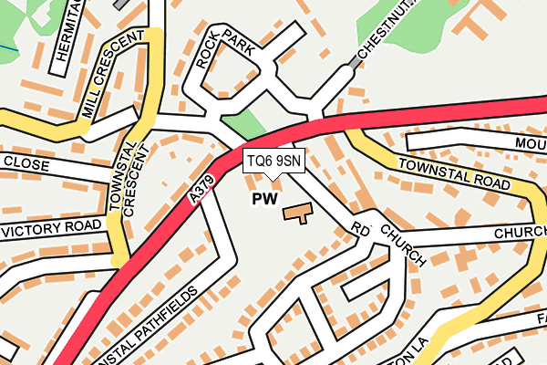 TQ6 9SN map - OS OpenMap – Local (Ordnance Survey)