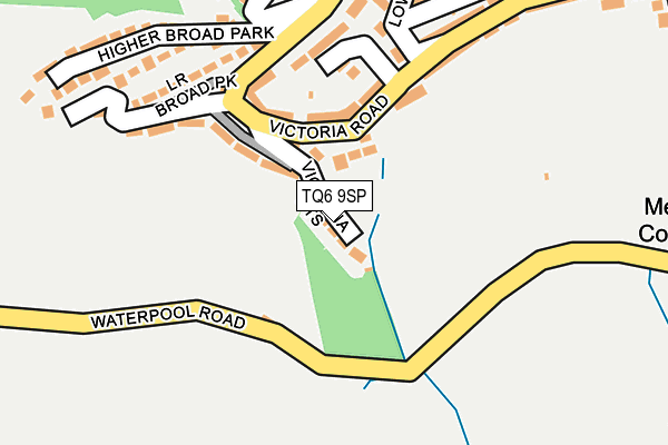 TQ6 9SP map - OS OpenMap – Local (Ordnance Survey)