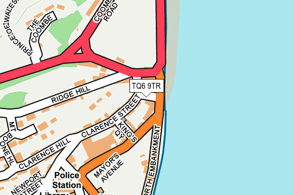 TQ6 9TR map - OS OpenMap – Local (Ordnance Survey)