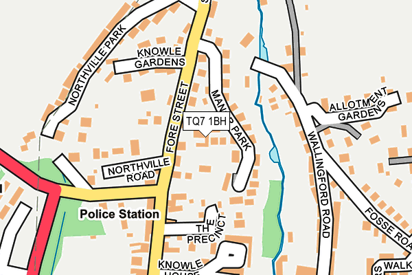 TQ7 1BH map - OS OpenMap – Local (Ordnance Survey)