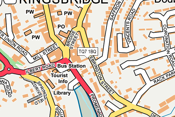 TQ7 1BQ map - OS OpenMap – Local (Ordnance Survey)