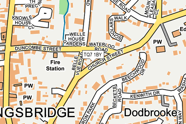 Map of TOAD HALL COTTAGES LTD. at local scale