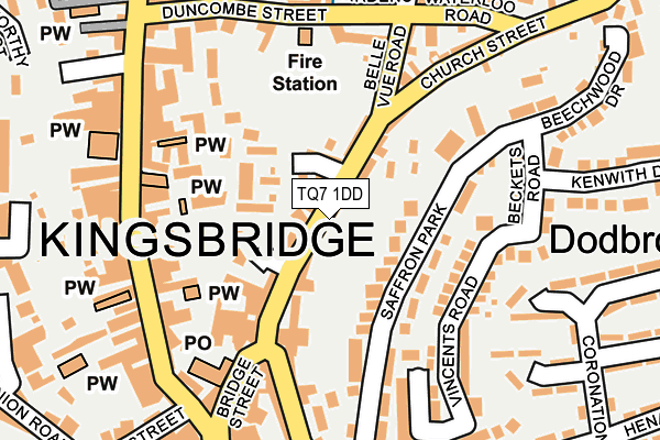 Map of KINGSBRIDGE AUTOMATICS LIMITED at local scale