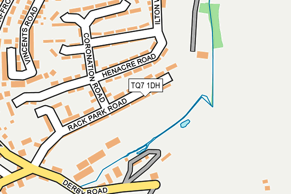 TQ7 1DH map - OS OpenMap – Local (Ordnance Survey)