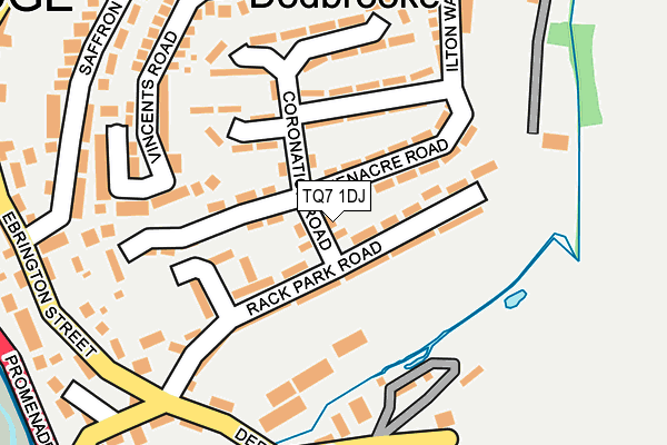 TQ7 1DJ map - OS OpenMap – Local (Ordnance Survey)
