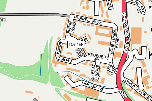 TQ7 1EN map - OS OpenMap – Local (Ordnance Survey)