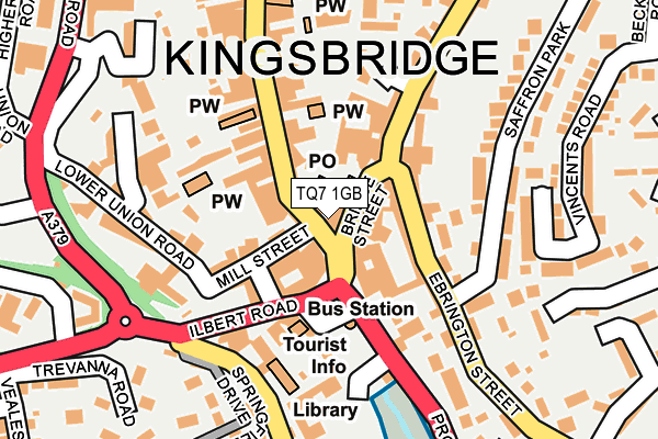 TQ7 1GB map - OS OpenMap – Local (Ordnance Survey)