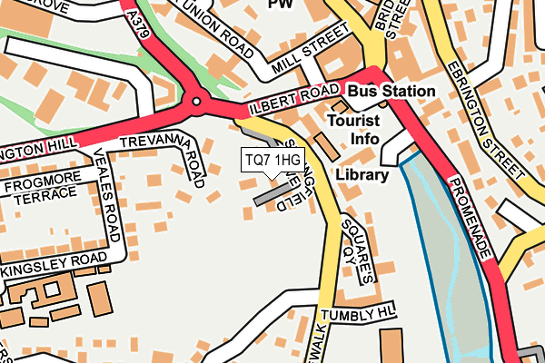 TQ7 1HG map - OS OpenMap – Local (Ordnance Survey)