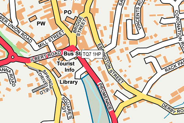 TQ7 1HP map - OS OpenMap – Local (Ordnance Survey)