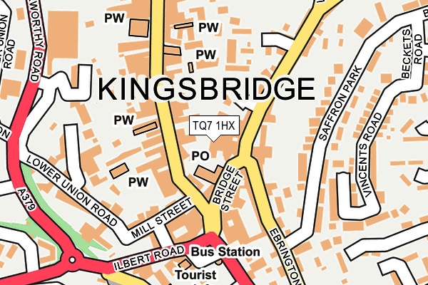 Map of CARLTON MANAGEMENT (KINGSBRIDGE) LIMITED at local scale