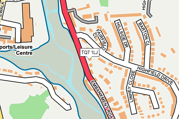 TQ7 1LJ map - OS OpenMap – Local (Ordnance Survey)