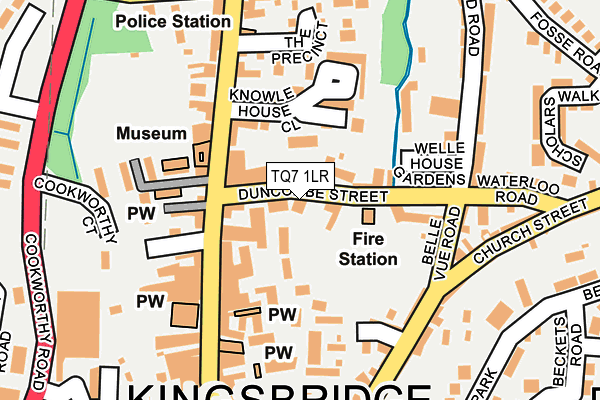 Map of "ST. EDMUND'S HALL" (MANAGEMENT COMPANY) KINGSBRIDGE LIMITED at local scale