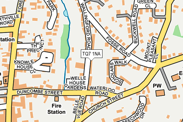 TQ7 1NA map - OS OpenMap – Local (Ordnance Survey)