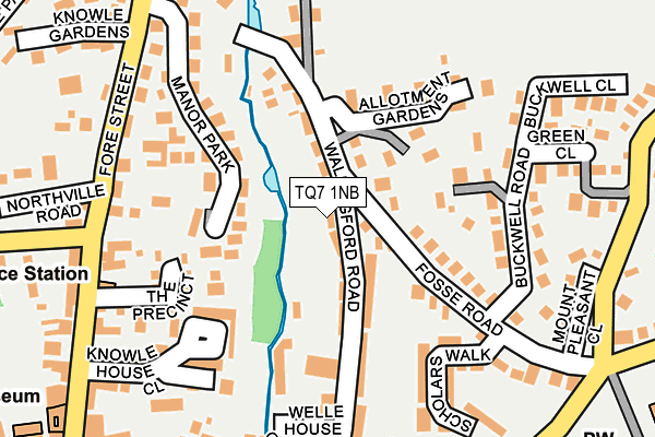 TQ7 1NB map - OS OpenMap – Local (Ordnance Survey)