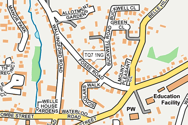 TQ7 1NG map - OS OpenMap – Local (Ordnance Survey)