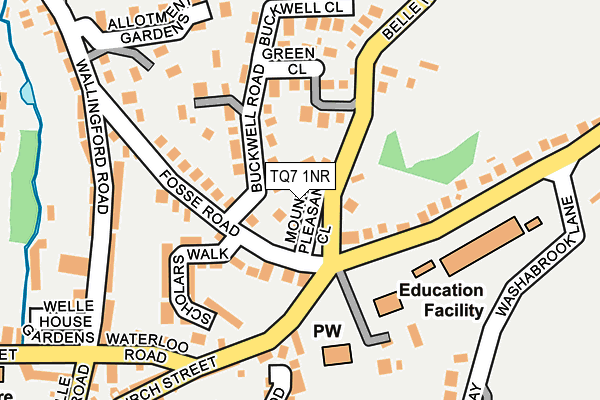 TQ7 1NR map - OS OpenMap – Local (Ordnance Survey)