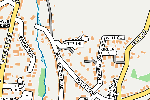 TQ7 1NU map - OS OpenMap – Local (Ordnance Survey)