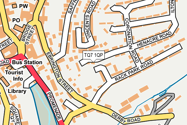 TQ7 1QP map - OS OpenMap – Local (Ordnance Survey)