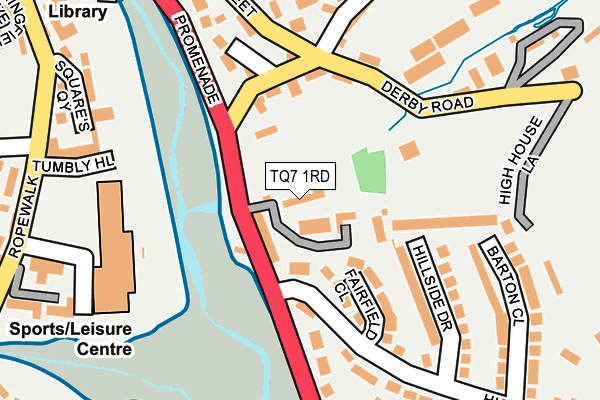 TQ7 1RD map - OS OpenMap – Local (Ordnance Survey)