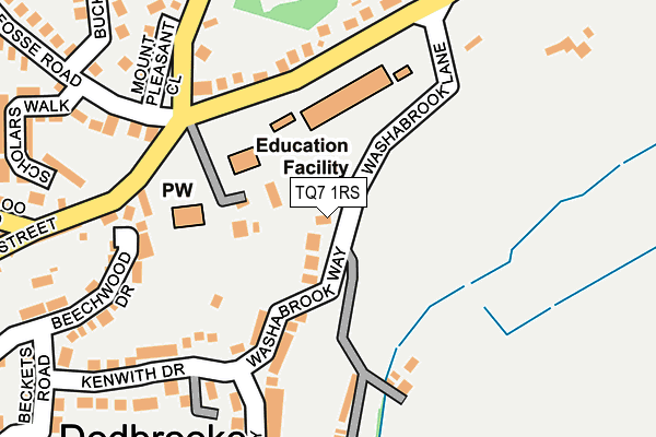 TQ7 1RS map - OS OpenMap – Local (Ordnance Survey)